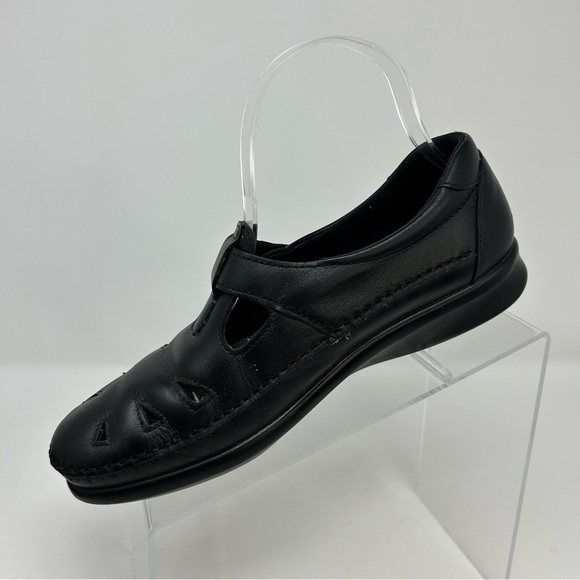 SAS Roamer Black Leather Walking Shoe Loafers Size 8** Tripad Comfort Active - Picture 3 of 12